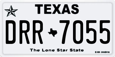 TX license plate DRR7055