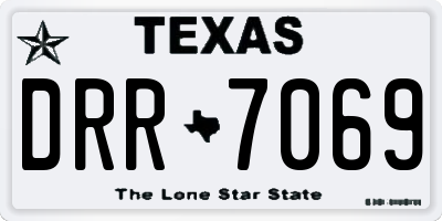 TX license plate DRR7069