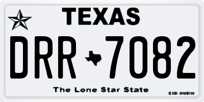 TX license plate DRR7082