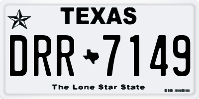 TX license plate DRR7149