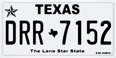 TX license plate DRR7152
