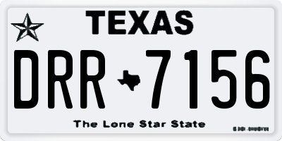 TX license plate DRR7156