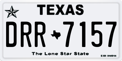 TX license plate DRR7157