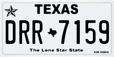 TX license plate DRR7159