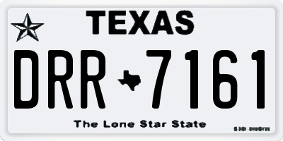 TX license plate DRR7161
