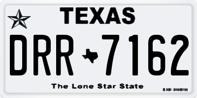 TX license plate DRR7162