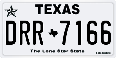 TX license plate DRR7166