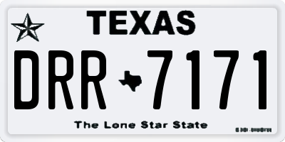 TX license plate DRR7171