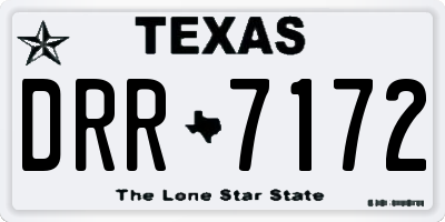 TX license plate DRR7172
