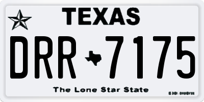 TX license plate DRR7175
