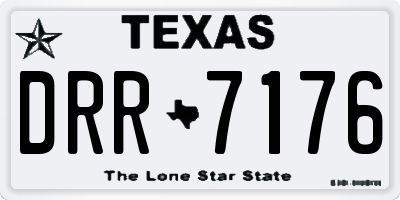 TX license plate DRR7176