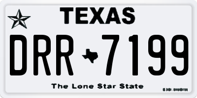 TX license plate DRR7199