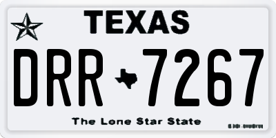 TX license plate DRR7267