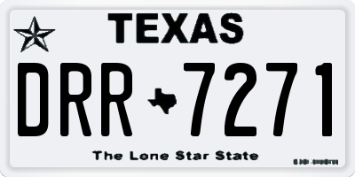 TX license plate DRR7271