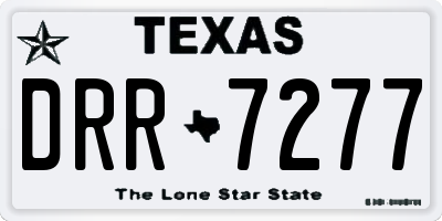TX license plate DRR7277