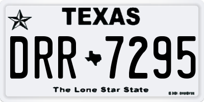 TX license plate DRR7295
