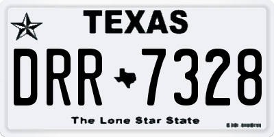 TX license plate DRR7328