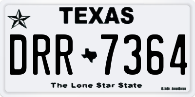 TX license plate DRR7364