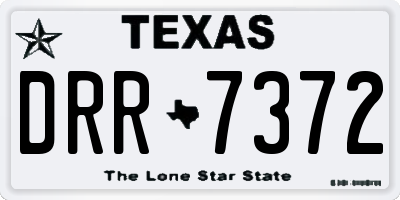 TX license plate DRR7372