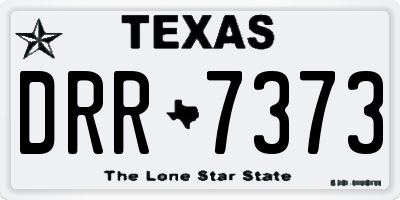 TX license plate DRR7373