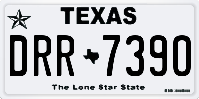 TX license plate DRR7390