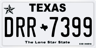 TX license plate DRR7399