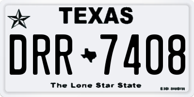 TX license plate DRR7408