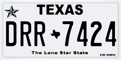 TX license plate DRR7424