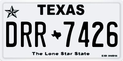 TX license plate DRR7426