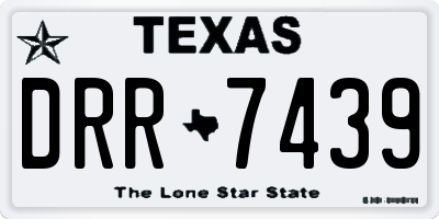 TX license plate DRR7439