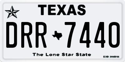 TX license plate DRR7440