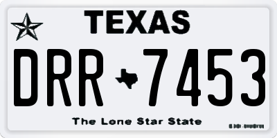 TX license plate DRR7453