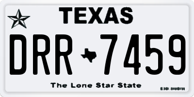 TX license plate DRR7459