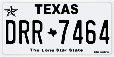 TX license plate DRR7464