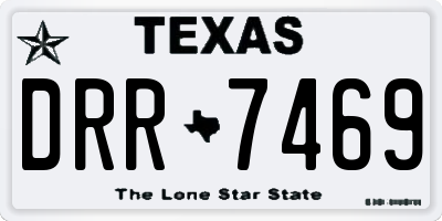 TX license plate DRR7469