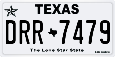 TX license plate DRR7479