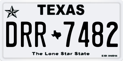 TX license plate DRR7482