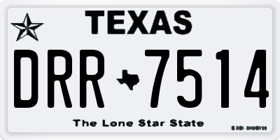 TX license plate DRR7514