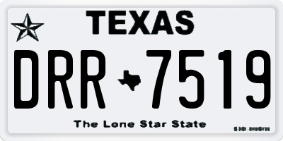 TX license plate DRR7519