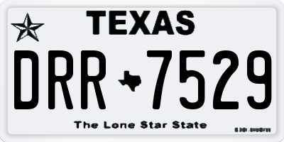TX license plate DRR7529