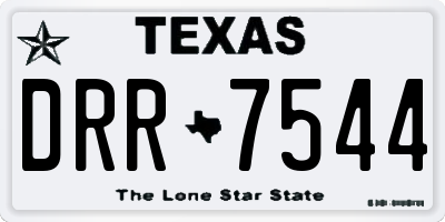 TX license plate DRR7544
