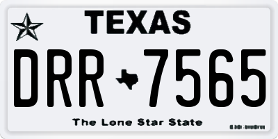 TX license plate DRR7565