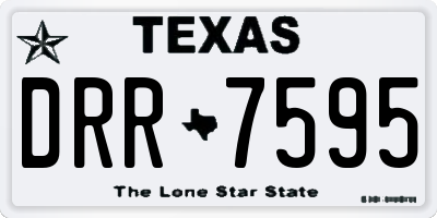 TX license plate DRR7595