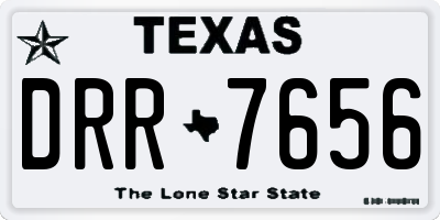 TX license plate DRR7656