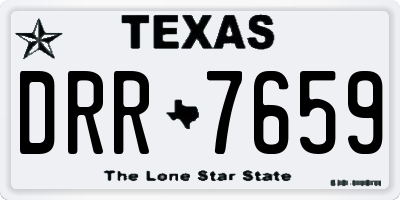 TX license plate DRR7659
