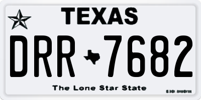 TX license plate DRR7682