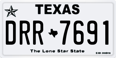 TX license plate DRR7691