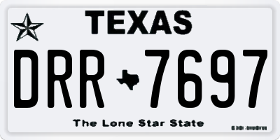 TX license plate DRR7697