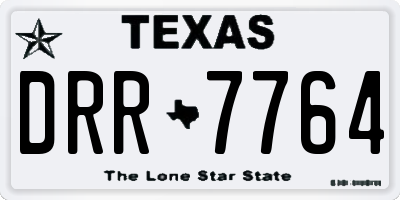 TX license plate DRR7764