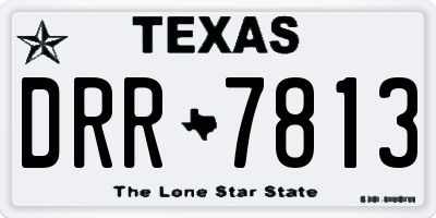 TX license plate DRR7813